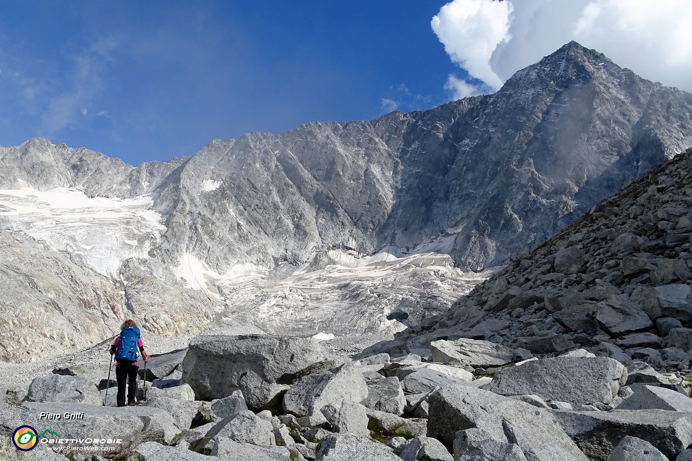 49 Vedtretta del Venerocolo sul versante nord dell'Adamello .JPG